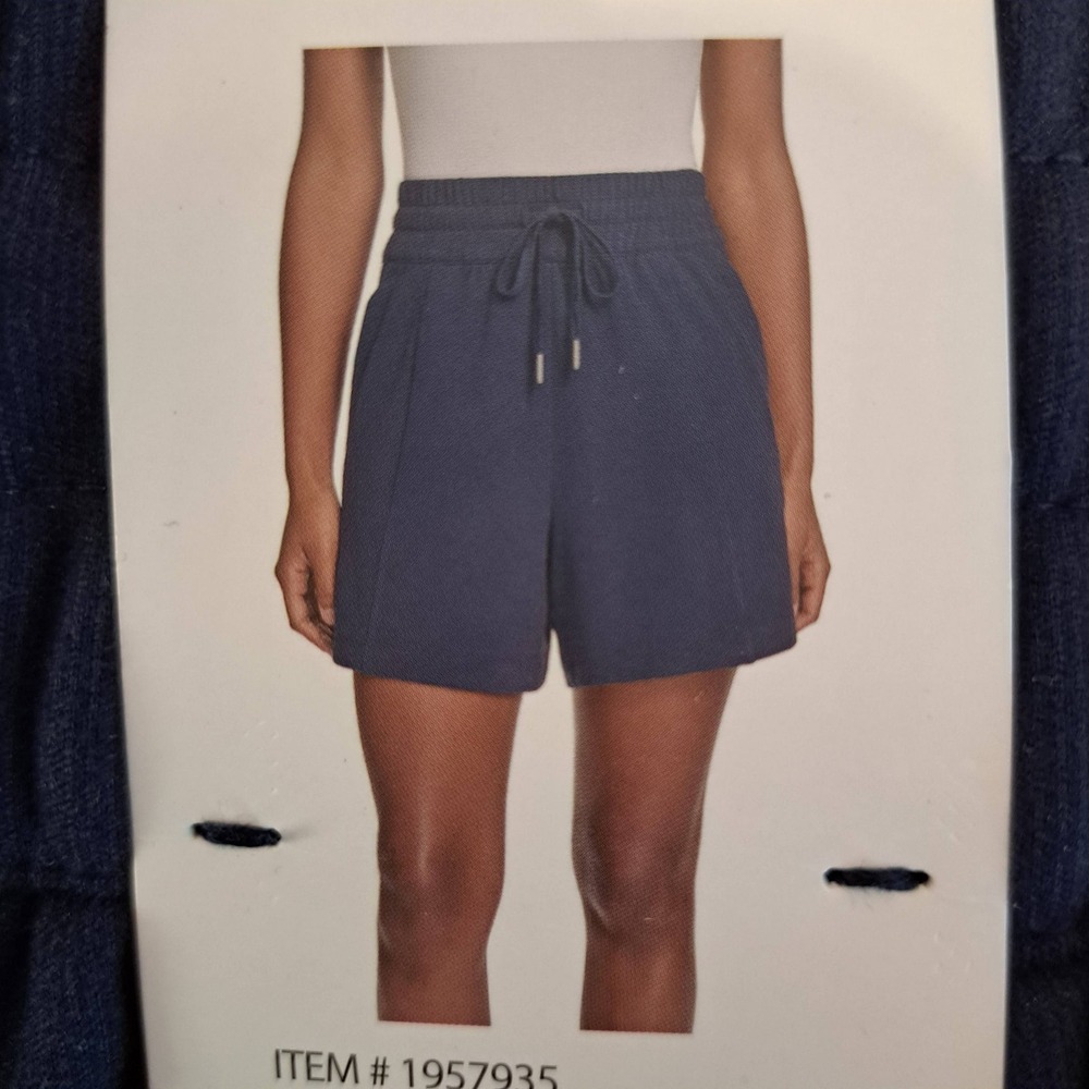 BCBG Womens Shorts XS Navy NWT Drawstring Elastic Waist 1764-196